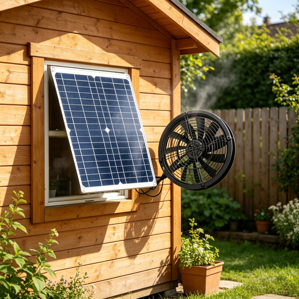 Renewable Energy House - NEW 6 Inch Solar Exhaust Fan