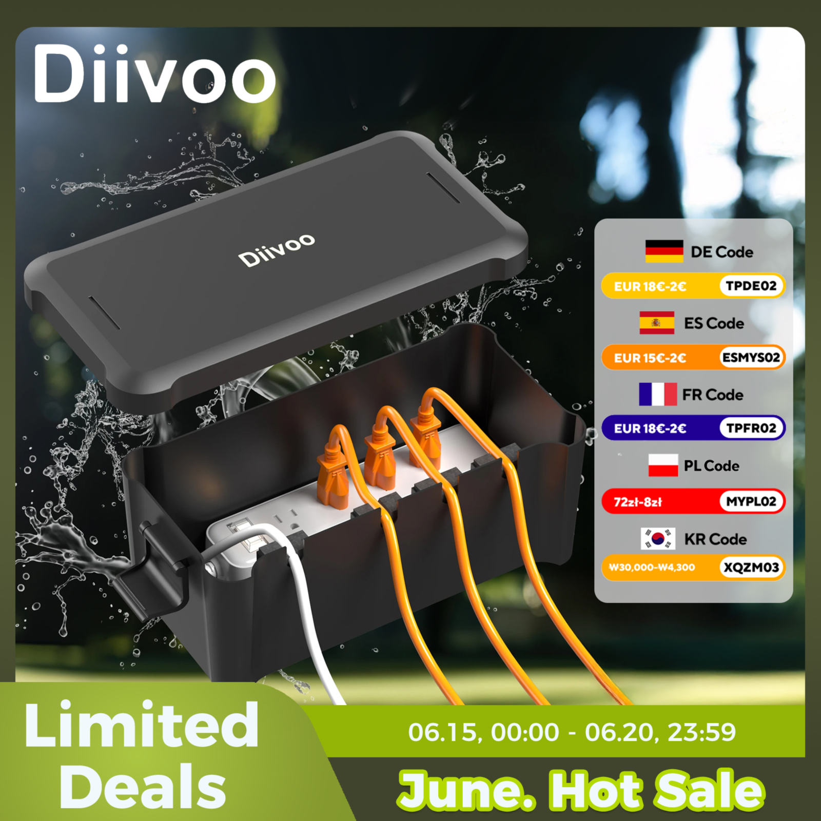 Cable Gland Waterproof - Diivoo Outdoor Waterproof Electrical Box Outside