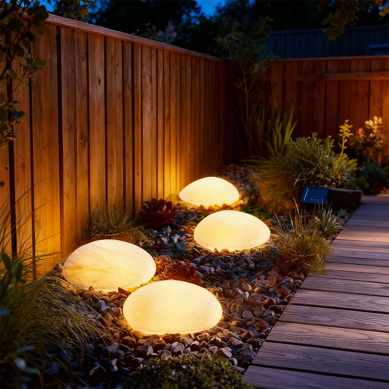 Renewable Energy House - Solar Decorative Lamp Frosted Ground Lamp