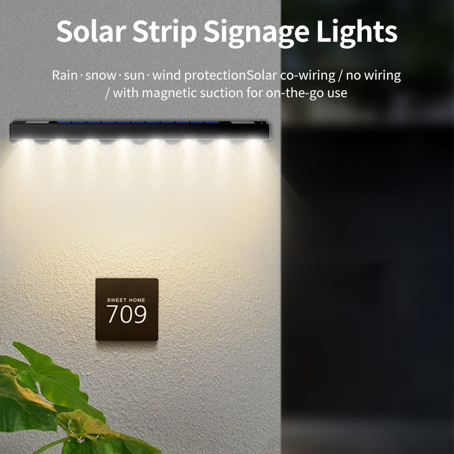Renewable Energy House - Outdoor Solar LED Address Light, Auto