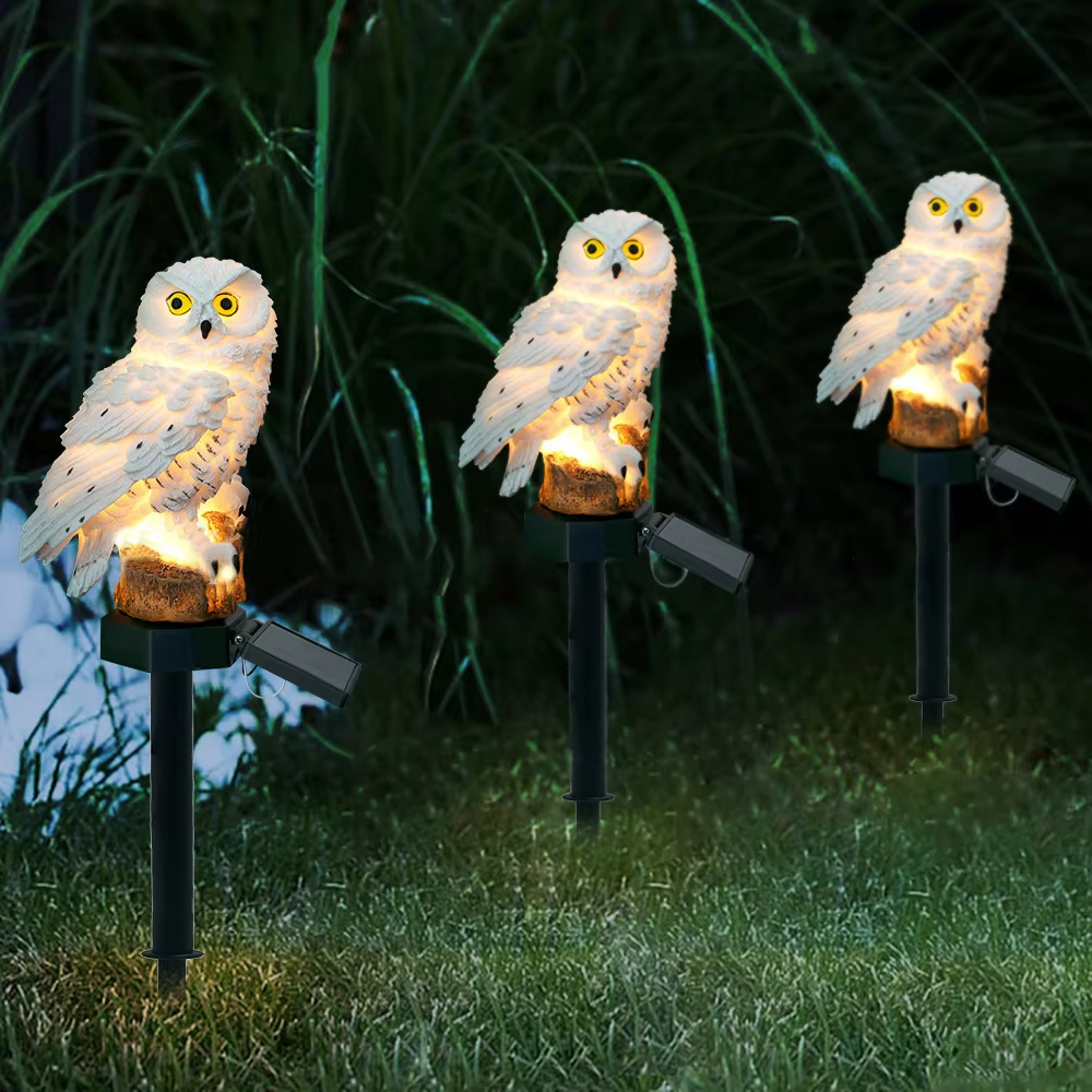 Solar light owl animal sculptu - Renewable Energy Solar avis et prix