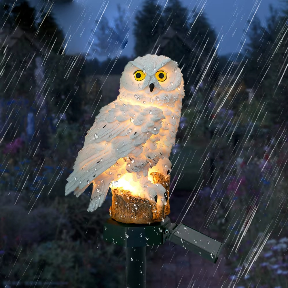Solar light owl animal sculptu - Renewable Energy Solar avis et prix