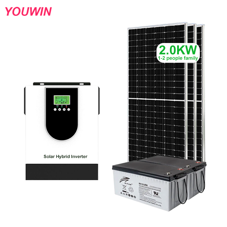 2KW 12V Solar Energy Systems H - Renewable Energy Grid avis et prix