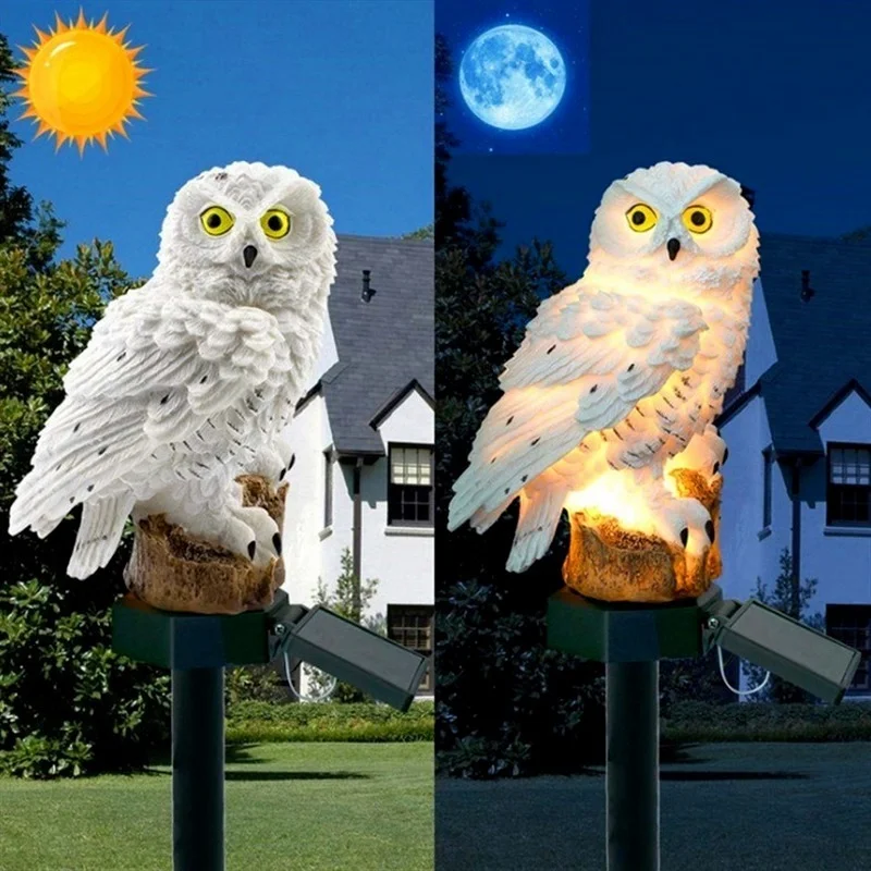 Solar Powered LED Owl Animal H - Renewable Energy House avis et prix