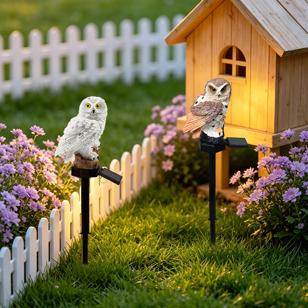 Owl Solar Light, Resin Owl Gro - Renewable Energy Solar avis et prix