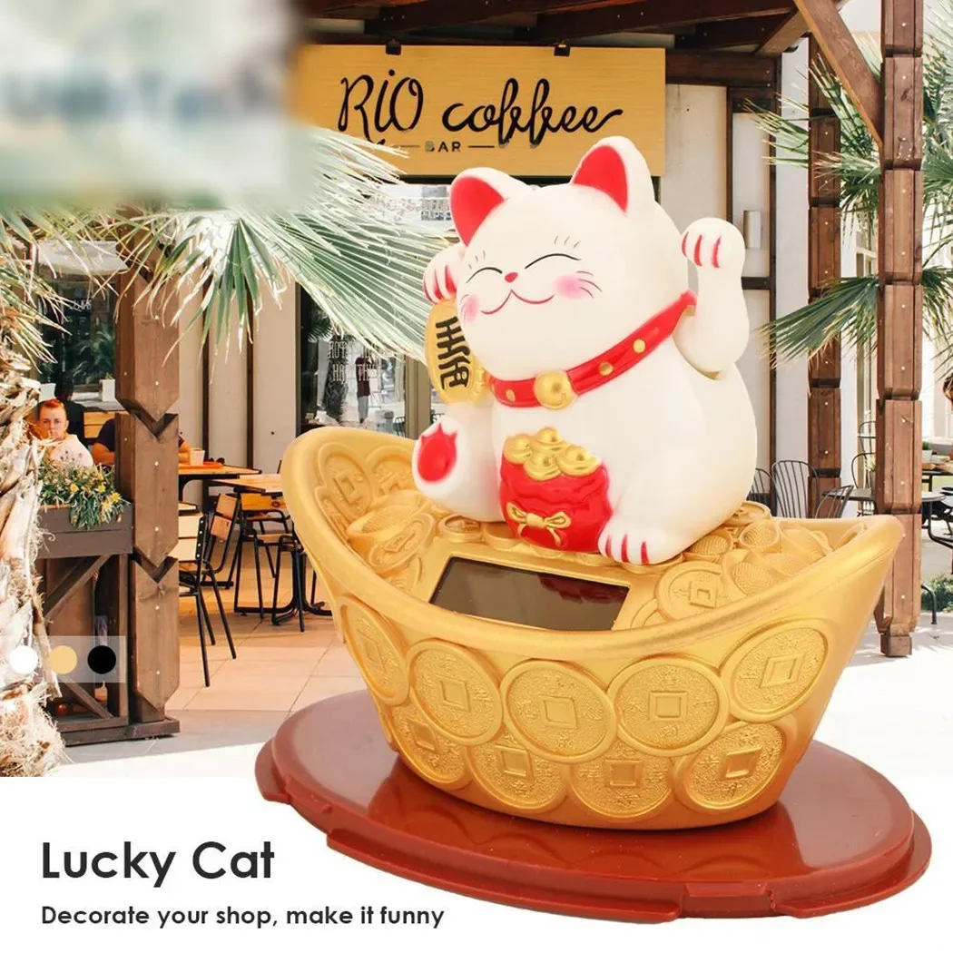 Lucky Cat Cat Wealth Cat Solar - Renewable Energy House avis et prix