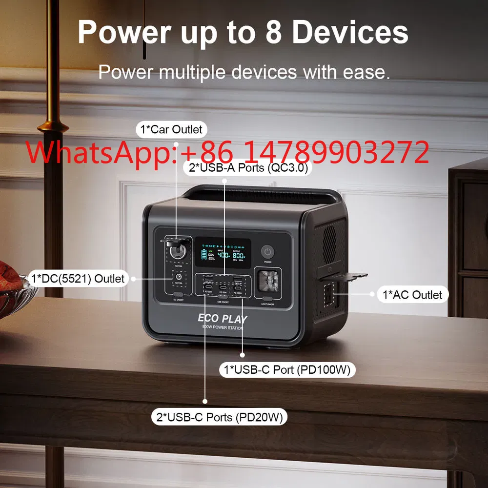 800W 512Wh Solar Power Station - Portable Power Station avis et prix