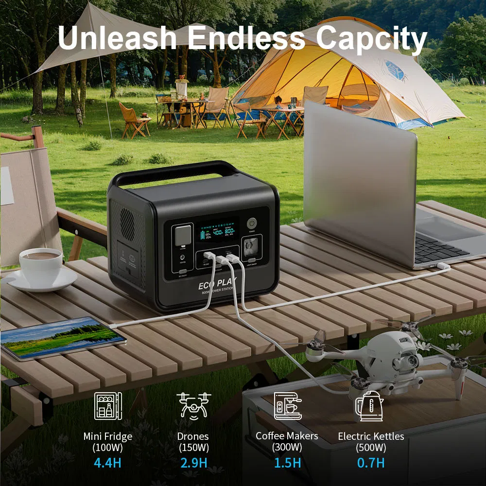 800W 512Wh Solar Power Station - Portable Power Station avis et prix