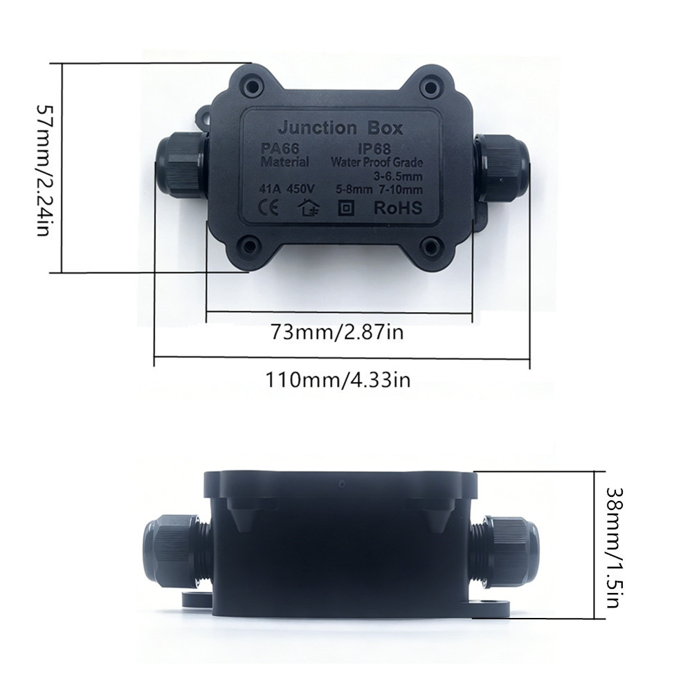 IP68 Waterproof Junction Box 2 - Cable Gland Waterproof avis et prix