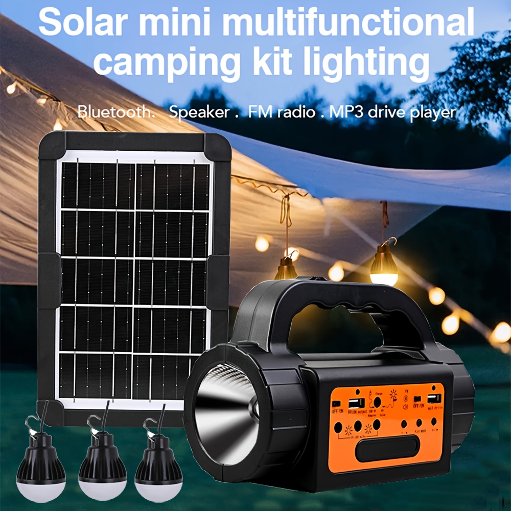 Solar Rechargeable Camping Lig - Portable Power Station avis et prix