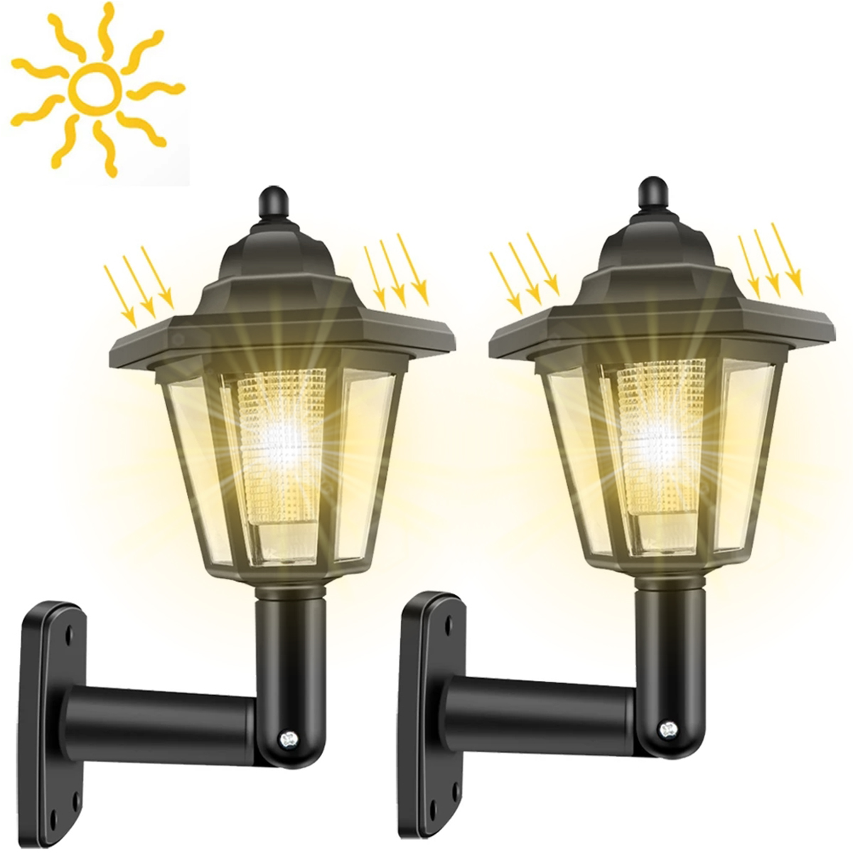 2Pcs Solar Outdoor Light Garde - Renewable Energy House avis et prix