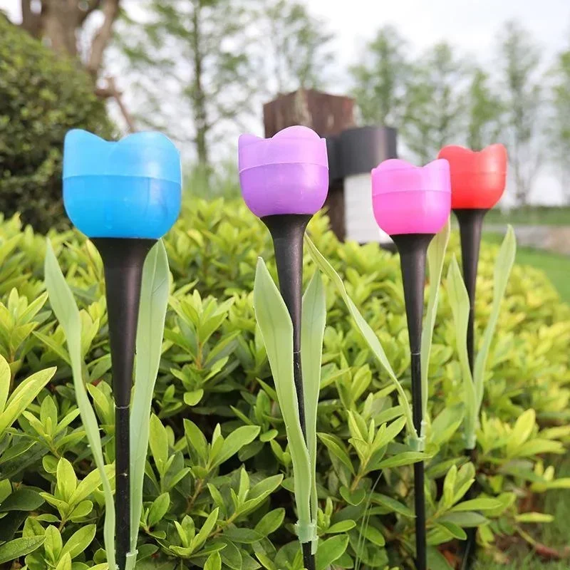 1Pcs Garden Tulip Flower Shape - Renewable Energy Solar avis et prix