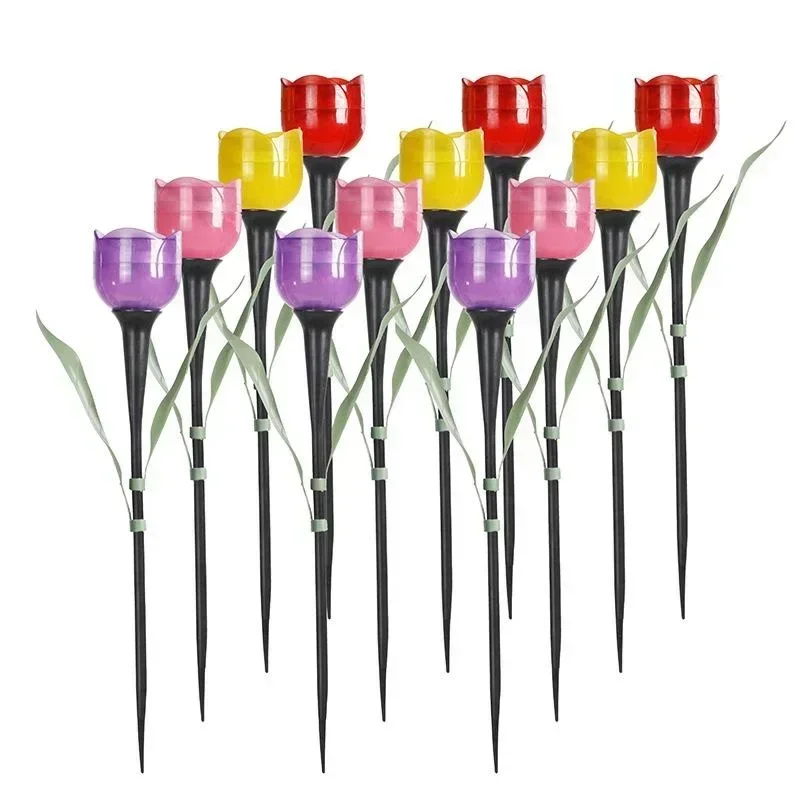 1Pcs Garden Tulip Flower Shape - Renewable Energy Solar avis et prix