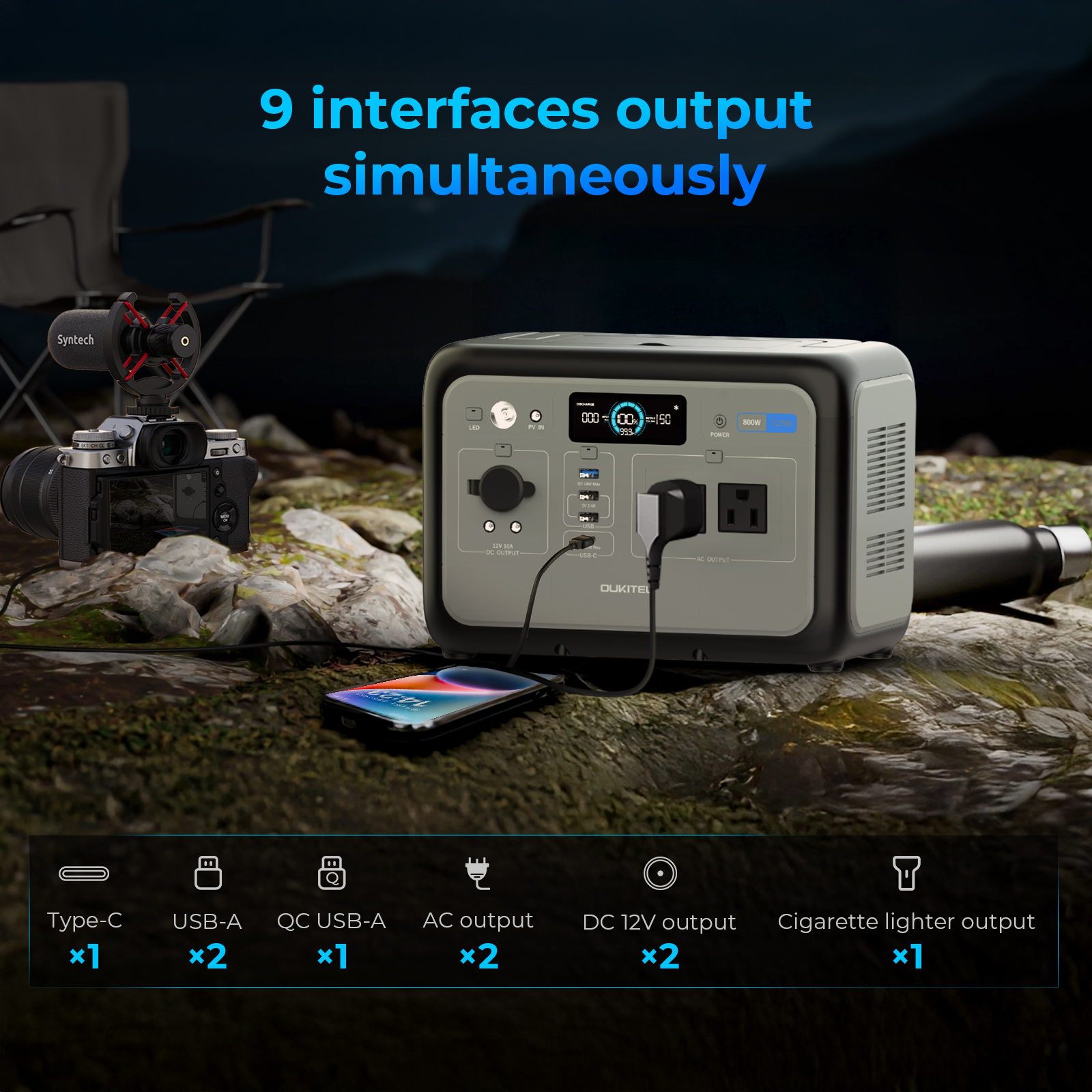 800W LiFePO4 Portable Power St - Portable Power Station avis et prix