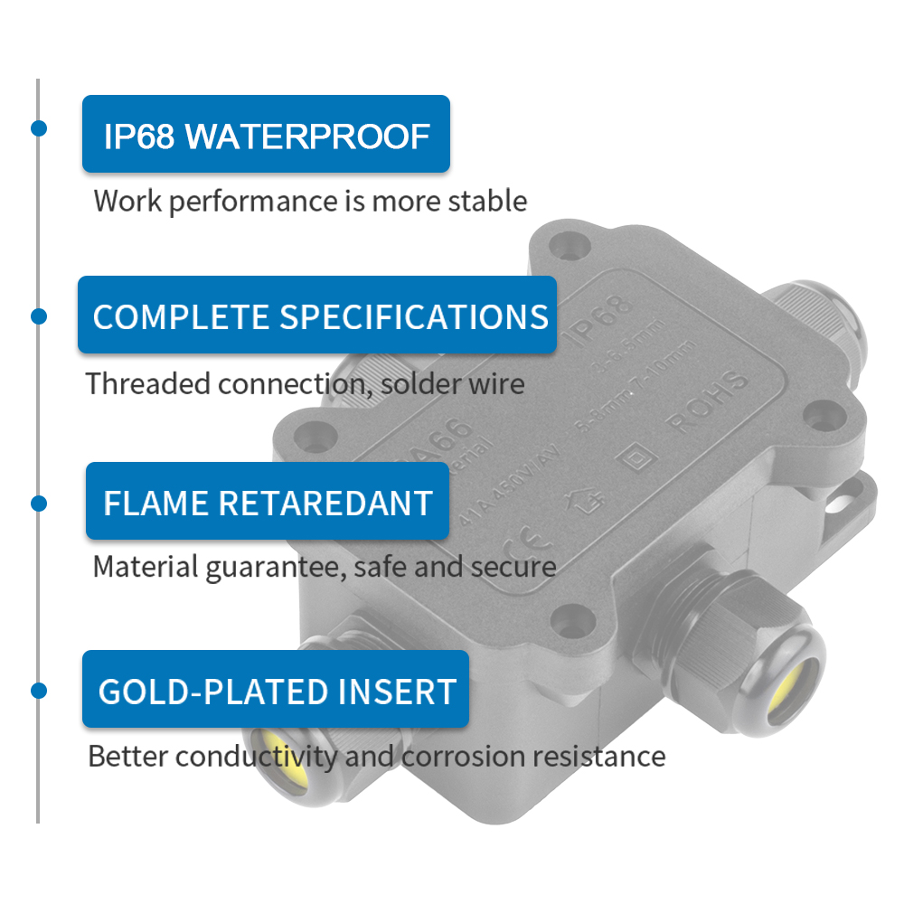IP68 Waterproof Junction Box O - Cable Gland Waterproof avis et prix