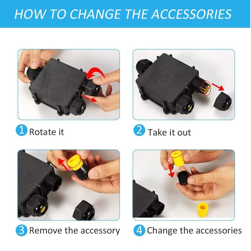 3 Way Waterproof Wire Junction - Cable Gland Waterproof avis et prix
